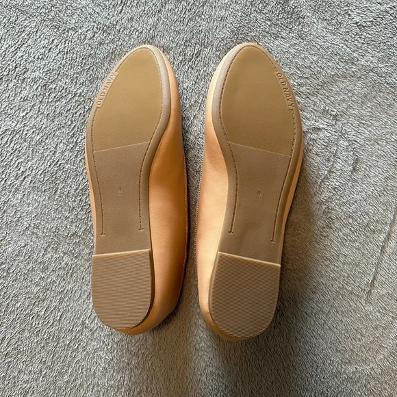 NWOT Faux-Leather Ballet Flats For Women - Picture 3 of 3